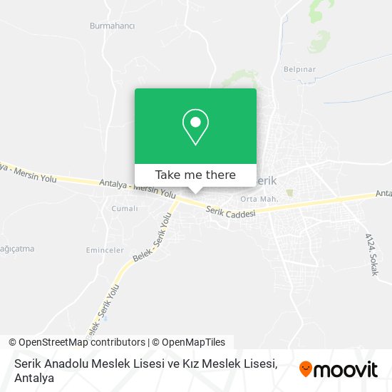 Serik Anadolu Meslek Lisesi ve Kız Meslek Lisesi map