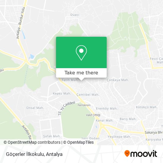 Göçerler İlkokulu map