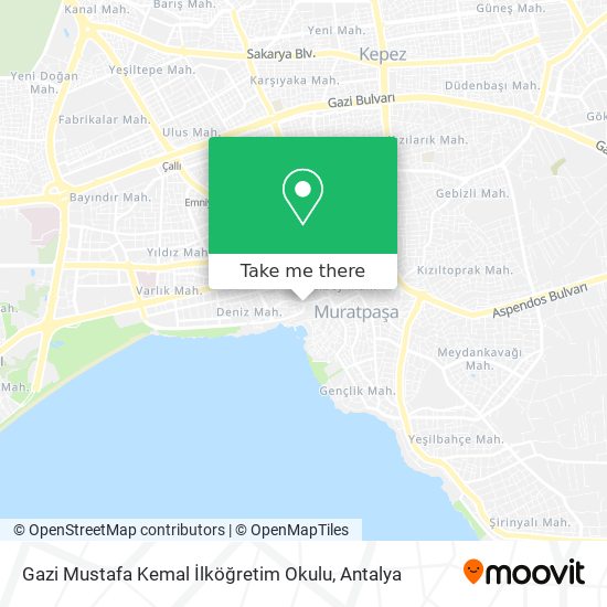 Gazi Mustafa Kemal İlköğretim Okulu map