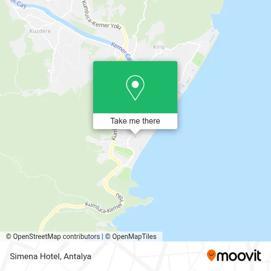Simena Hotel map