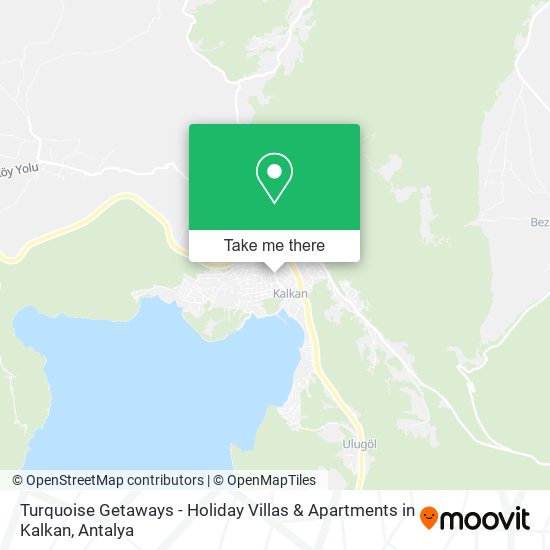 Turquoise Getaways - Holiday Villas & Apartments in Kalkan map