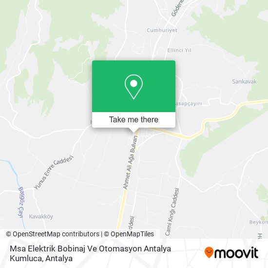 Msa Elektrik Bobinaj Ve Otomasyon Antalya Kumluca map