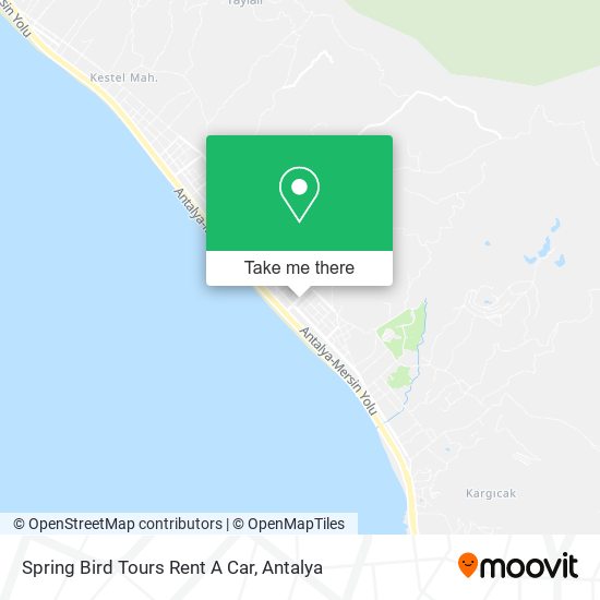 Spring Bird Tours Rent A Car map