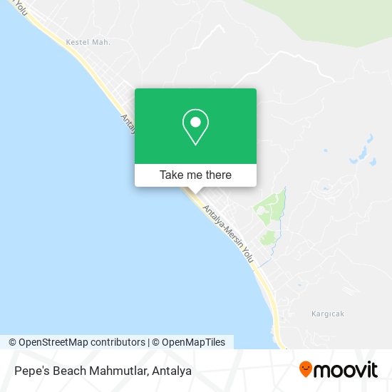 Pepe's Beach Mahmutlar map
