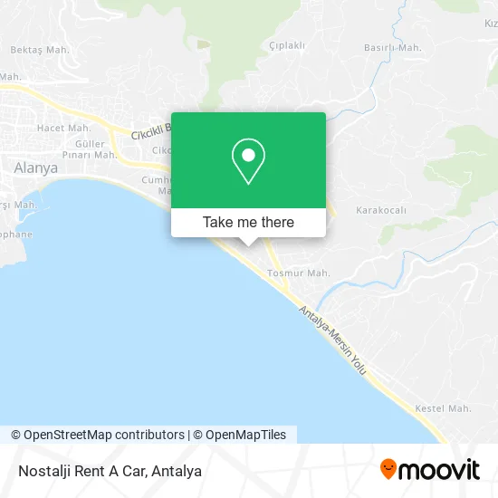 Nostalji Rent A Car map