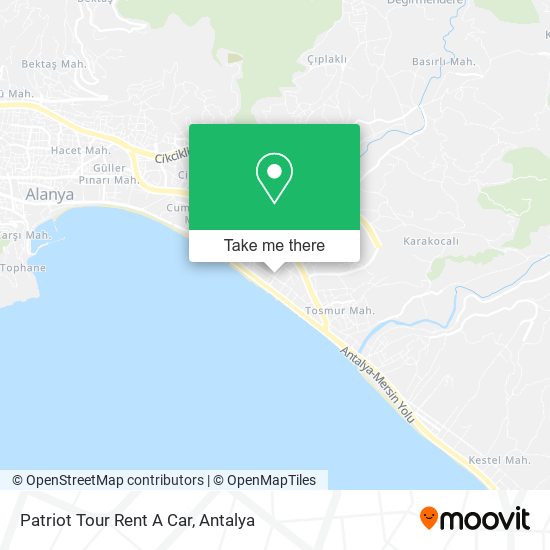 Patriot Tour Rent A Car map