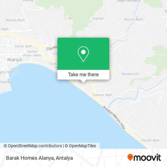 Barak Homes Alanya map