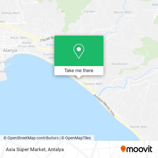 Asia Süper Market map