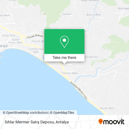 Sıhlar Mermer Satış Deposu map