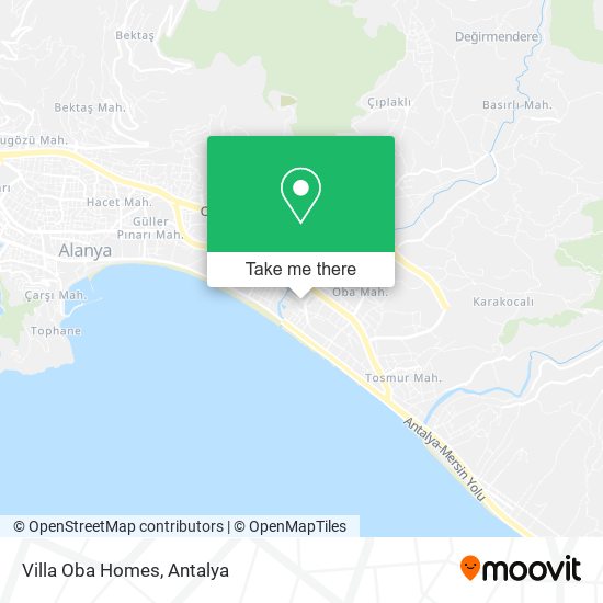 Villa Oba Homes map