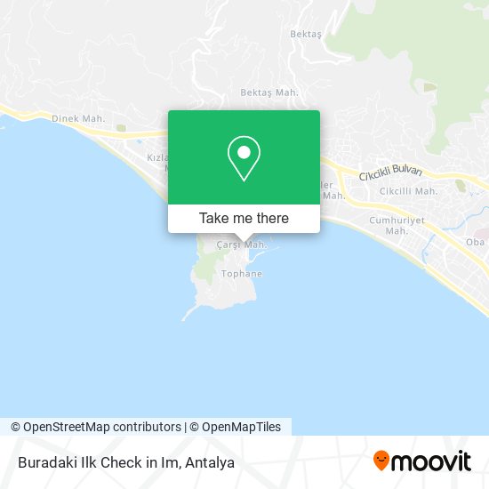 Buradaki Ilk Check in Im map