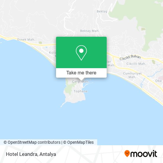 Hotel Leandra map