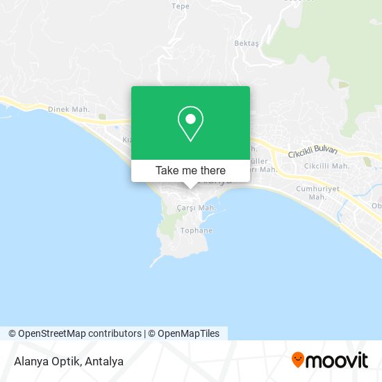 Alanya Optik map