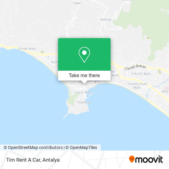 Tim Rent A Car map