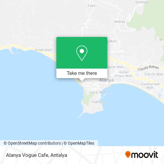 Alanya Vogue Cafe map