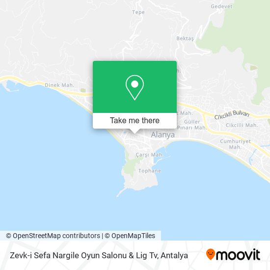 Zevk-i Sefa Nargile Oyun Salonu & Lig Tv map