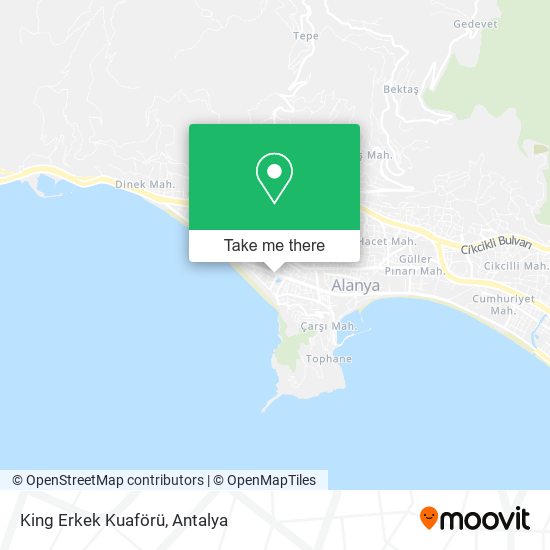 King Erkek Kuaförü map