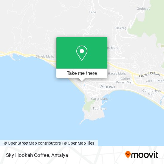 Sky Hookah Coffee map