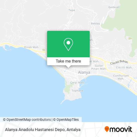 Alanya Anadolu Hastanesi Depo map