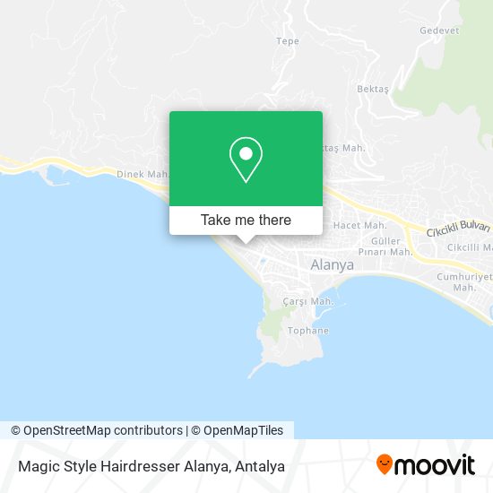 Magic Style Hairdresser Alanya map