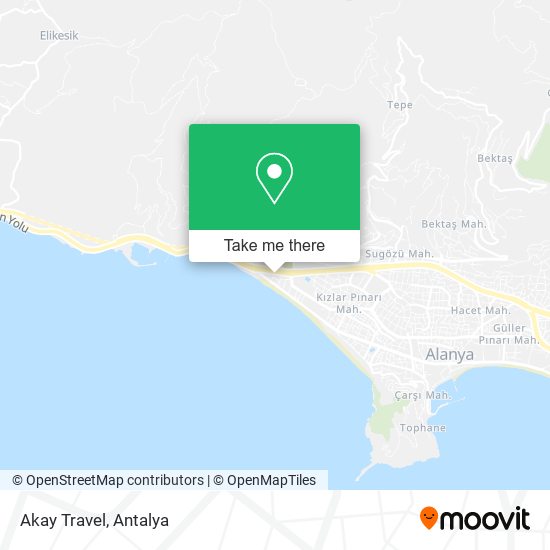 Akay Travel map