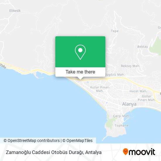 Zamanoğlu Caddesi Otobüs Durağı map