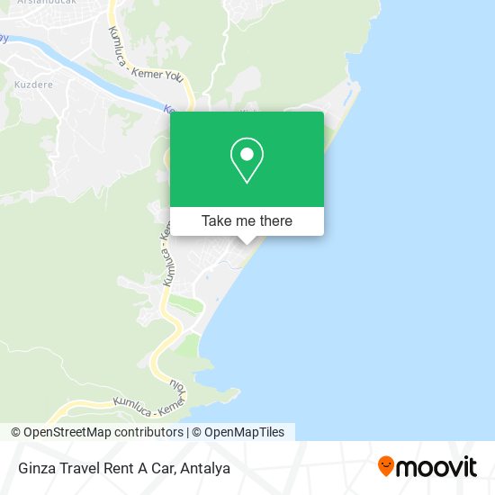 Ginza Travel Rent A Car map