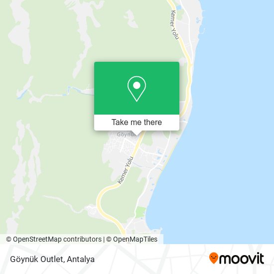 Göynük Outlet map