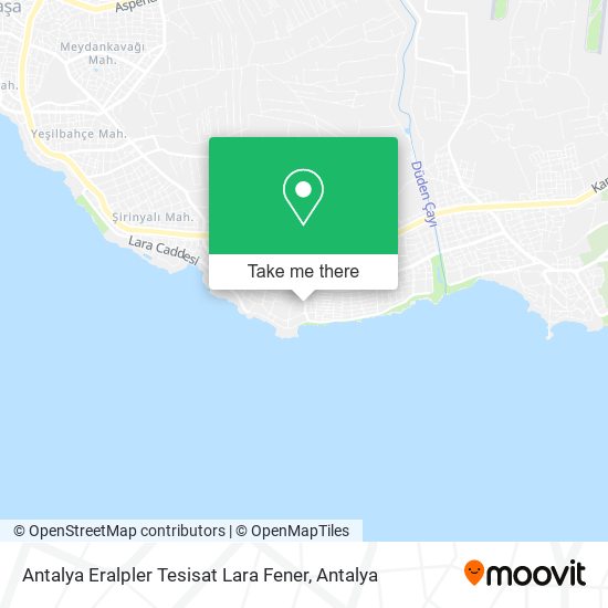 Antalya Eralpler Tesisat Lara Fener map