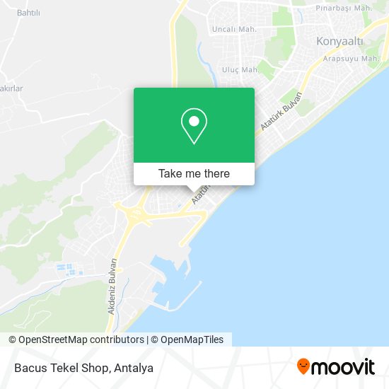 Bacus Tekel Shop map