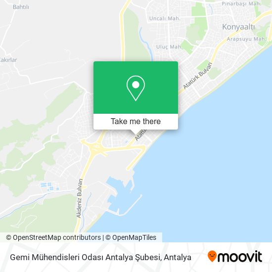 Gemi Mühendisleri Odası Antalya Şubesi map