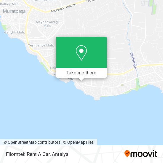 Filomtek Rent A Car map