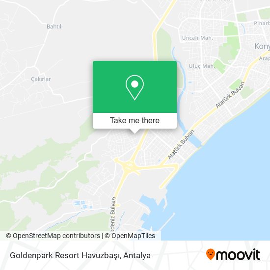 Goldenpark Resort Havuzbaşı map