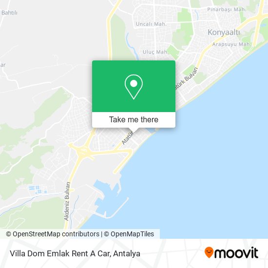Villa Dom Emlak Rent A Car map
