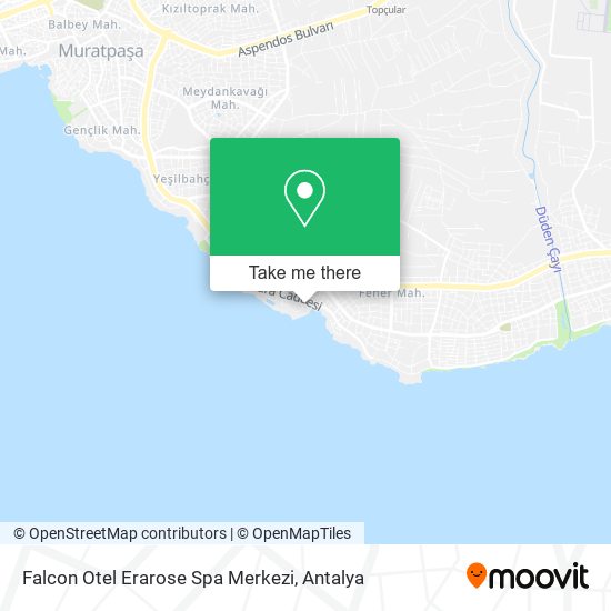 Falcon Otel Erarose Spa Merkezi map