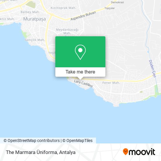 The Marmara Üniforma map