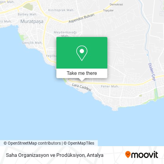 Saha Organizasyon ve Prodüksiyon map