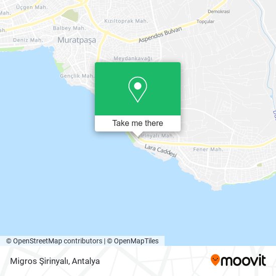 Migros Şirinyalı map