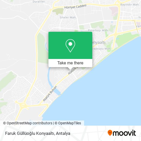 Faruk Güllüoğlu Konyaaltı map