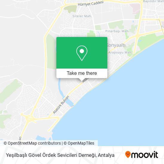 Yeşilbaşlı Gövel Ördek Sevicileri Derneği map