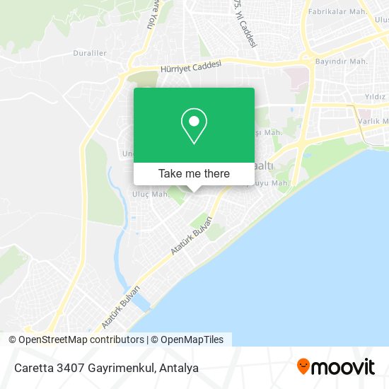 Caretta 3407 Gayrimenkul map