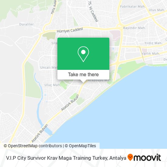 V.I.P City Survivor Krav Maga Training Turkey map