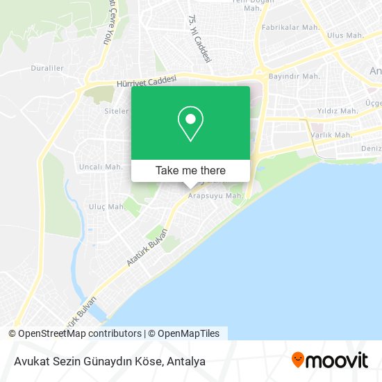 Avukat Sezin Günaydın Köse map