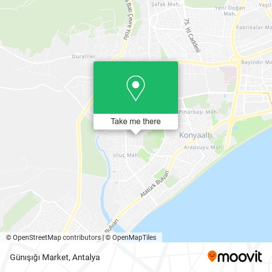Günışığı Market map