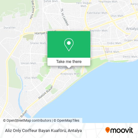 Aliz Only Coıffeur Bayan Kuaförü map