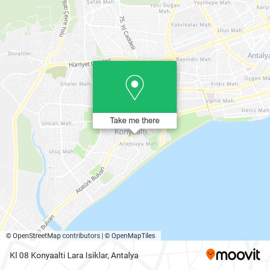 Kl 08 Konyaalti Lara Isiklar map