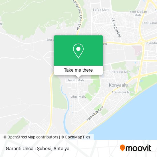 Garanti Uncalı Şubesi map