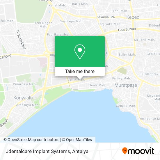 Jdentalcare Implant Systems map