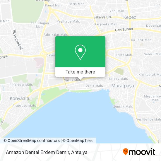 Amazon Dental Erdem Demir map