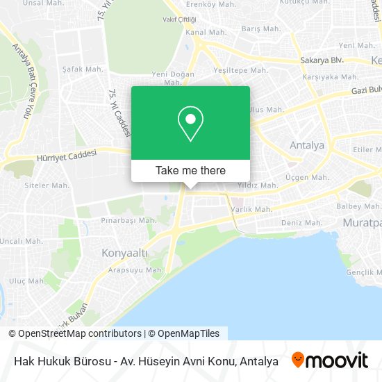Hak Hukuk Bürosu - Av. Hüseyin Avni Konu map